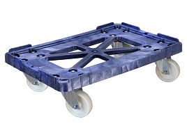 Тележка TR 508-1 синяя полиамидные колеса
